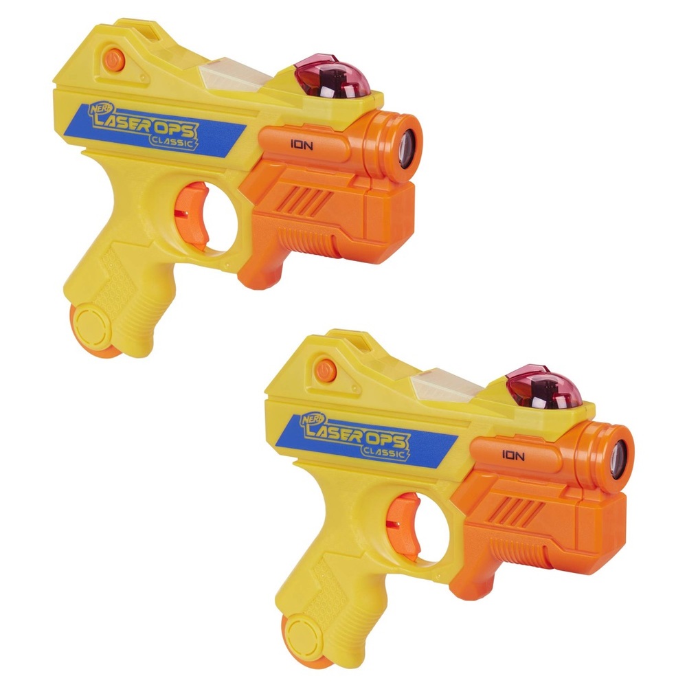 LIKE NEW Nerf Laser Ops Classic Ion Blasters in Box w Direction. 18 total!
